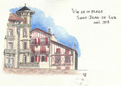 Vue de la plage, Saint-Jean-de-Luz