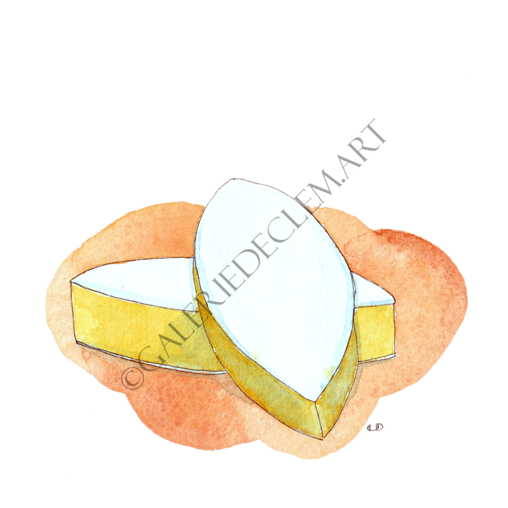 Calissons d'Aix. Aquarelle sur papier 300g/m2 - 13x13 cm